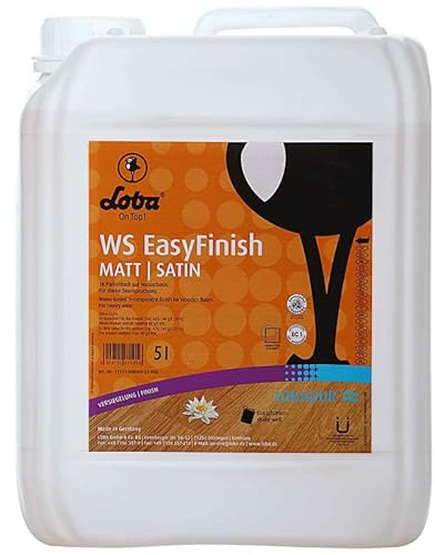 LOBADUR® WS EasyFinishsh, vattenbaserad kork och parkettlack, för tung belastning (2,5 liter, matt)