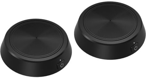 SEWACC Lot De 2 Microphones Denregistrement Directionnels pour Ordinateur Réduction du Bruit Microphone De Table Petit Accessoire De Bureau Noir