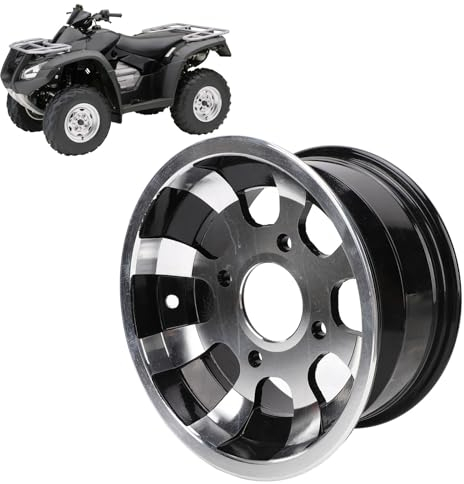 Fabater Cerchione ATV 10 Pollici, Ruote ATV/UTV in Lega di Alluminio con 4 Fori, Ruota ATV per Quad, Go Kart, Sostituzioni di Cerchi ATV Anteriori o Posteriori (Larghezza