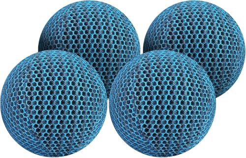 4 Pcs 8cm Hot Tub Pool Scum Absorber-Honeycomb Oil Absorbing Scum Sponge-Reusable Scum Eliminating Sponge Balls-Washable Hot Tub Scum Cleaner Devours Scum