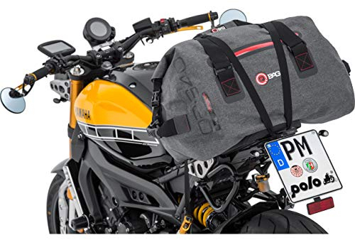 QBag Hecktasche/Gepäckrolle Wasserdicht 60L - Grau - Motorrad/Roller/Quad