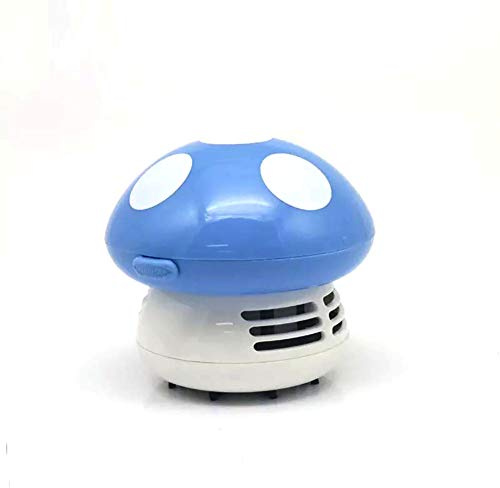 Aliotech Mini Cute Table Dust Vacuum Cleaner Mushroom Shaped Portable Corner Desk Vacuum Sweepers Mini Cute Dust Sweeper(Blue)