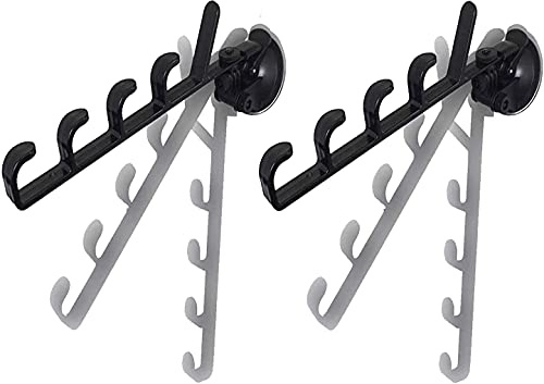 Suction Cup Fishing Rod Rack Vehicle Fishing Rod Holder Fishing Rod Storage Rack Adjustable Fishing Pole Holder for Car Truck SUV for RV Boat to Keep Your Fishing Rods Safe - No Fishing Rod - (1 Pair)