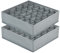 DIMJ Organizador Cajones, 24 Celdas Plegable Organizador Ropa Interior, Organizadores de Cajones No Tejidos, Separadores de Cajones Para Ropa Interior, Calcetines, Gris Claro