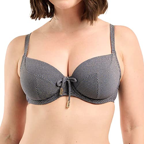 Sans Complexe Glow It Up, Top de Bikini con Aros Mujer, Blue Gold, 95E