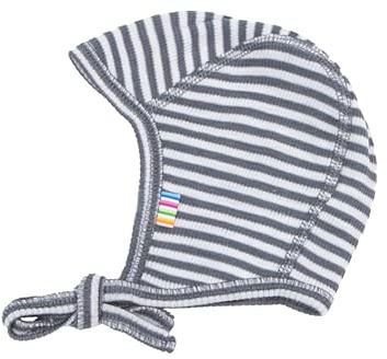 Joha Baby Erstlingsmütze Merino-Wolle/Seide, Größe:45, Farbe:Dark Grey
