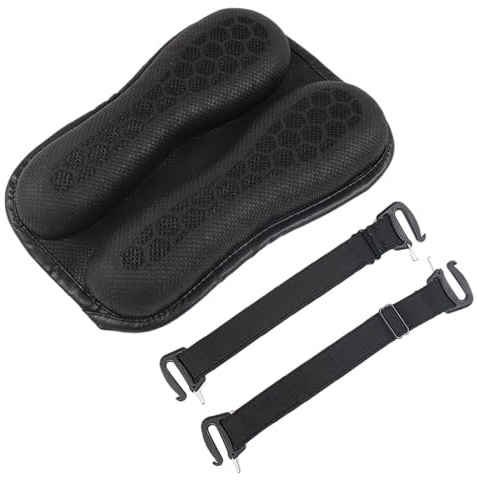 GTFYUDGH 31x21x3,5cm Cojín para Asiento De Motocicleta, Almohadillas Gel para Asiento Trasero Moto, Cojín De Gel para, Confort Presión Malla, De para Pasajero