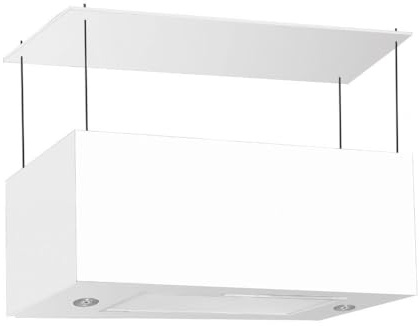 KVE Italia Campana extractora Blanca Isla Cocina Pantalla táctil luz led 60x35xh35cm