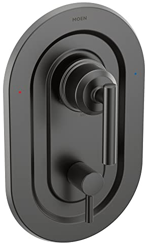 Moen T2900BL Gibson Posi-Temp with Built-in 3-Function Transfer Trim Kit Valve Required, Matte Black