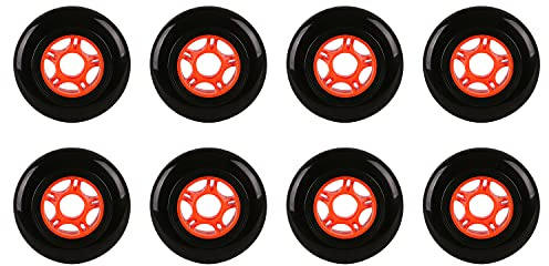 RaceBon 8-Pack Inline Skate Wheels 72mm Hardness 85A Polyurethane Replacement Wheel with 608ZZ Bearings