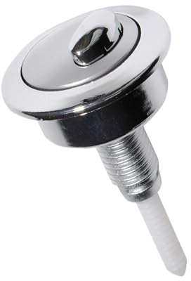 CANTONDZ Bouton poussoir double pour chasse d'eau WC Bouton poussoir de réservoir de toilette à double chasse Chromé CF1003CP Compatible avec Siamp Twyford Optima49