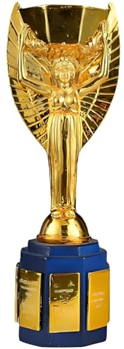YYDSTES Jules Rimet Cup Football Trophy Replica Soccer World Champions Trophies Fans Office Home Decoration Display Ornaments Memorabilia Collectibles