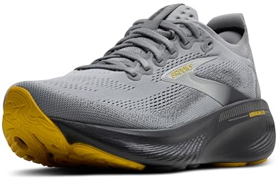 Brooks Men’s Adrenaline GTS 25 Supportive Running & Walking Shoe - Primer Grey/Ebony/Jasmin - 9.5 Medium