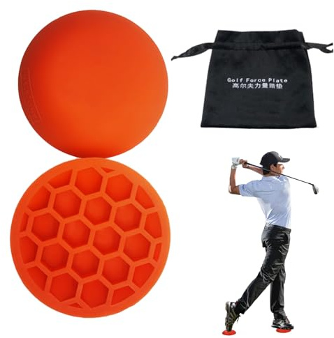 Force Pedal Golf, Golf Force Plate For Correcting Swing Postures, Rubber Exerciser Step Pad For Swing, Gift For Lovers, Increase Club Head Speed, Consistency And Stability
