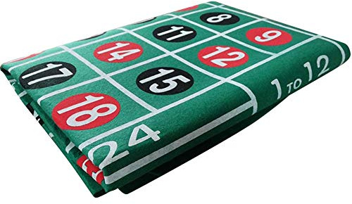 heresell Roulette Énorme Roulette Non-tissé Imperméable À l'eau Tapis Table À Motif Double Face Table Jeu Feutre Blackjack Roulette Nappe