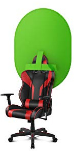 Ozone Chroma Fond Vert X30 -OZCHROMAX30- Conçu pour Le Streaming, Chroma Key (écran Vert) à Fixer sur Votre Chaise de Jeu, Dimensions 100x130cm, Sac Inclus, Vert