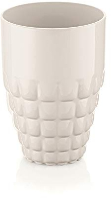 Guzzini - Tiffany, Bicchiere Alto in Materiale Plastico - Bianco Latte, Ø 9 X h13 cm | 510 cc - 225701156