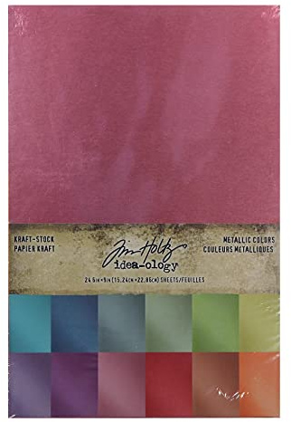 Tim Holtz Kraft Stock Metallic Colors