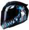 Shkalacar Casco Moto Integrale,Casco da Motociclista Integrale Unisex Adulto Cool Rider Moda Leggero per Moto da Corsa