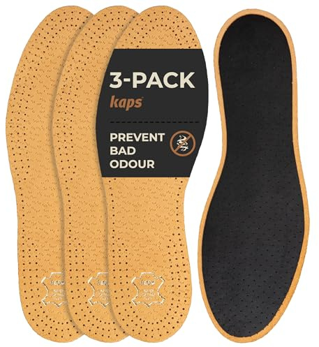 3 par Förpackningar Pecari Kol Skosulor set | Vegetabiliskt Garvat Fårskinnsläder med Aktivt Kol | Eleganta och Bekväma | Kaps | Kvinnor | 39 EUR