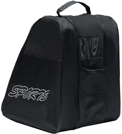 Bolsa para botas de esquí para niños, bolsa de patinaje, bolsa de patinaje, práctica bolsa de patinaje, bolsa de hockey sobre hielo, elegante bolsa para patines y accesorios, triángulo impermeable