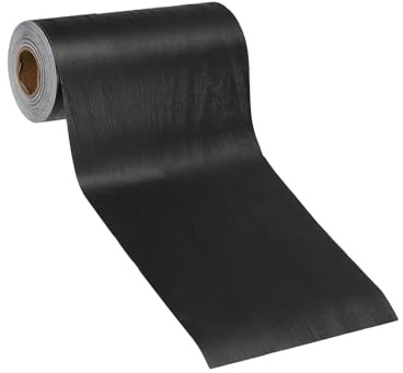 PATIKIL Pellicole Adesive Legno Autoadesivo 10m x 100mm Carta Adesiva per Mobili Legno Riparazione Pellicola Autoadesiva Effetto per Pavimenti Porte Tavoli Sedie Armadi, Grano Legno Nero