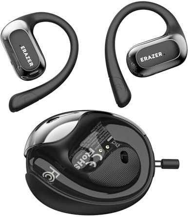 QYGCKJ AI Translation Earbuds Echtzeit, 4-in-1 Übersetzer-Earbuds Bluetooth 5.4 Open Ear Wireless Übersetzungskopfhörer 135 Sprachen Ohrhörer mit Mikrofon Fit iOS & Android für Reisen Business Lernen