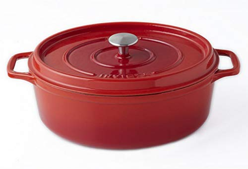 Invicta 403350 Cocotte Ovale - 35 cm - Fonte Emaillée - Rubis