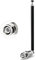 Bingfu Antenne Radio FM VHF UHF Télévision Scanner Télescopique 5-Sections Connecteur BNC Portative Compatible avec CB Scanner Audio Pioneer Onkyo