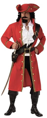 Rubies Pirate Captain Adult Costume, Size Standard Chest 37- 42 Halloween Halloween