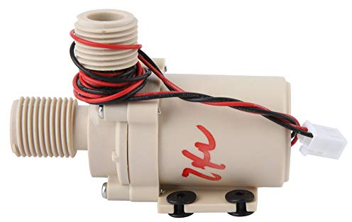 Jectse 24V Wasserpumpe, 24V 8L/min Zirkulationswasserpumpe, Bürstenloser Motor, Solar Heiß-/Kühlwasserpumpe für Wasserzirkulationssystem, Kühlsystem, Solarthermieanlage
