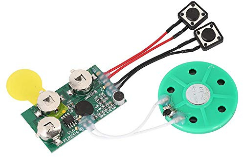 Vikye Chip de Tarjeta de felicitación, módulo de Chip de Sonido de Voz DIY grabable de 120 Segundos, Reproductor de música para Tarjeta de felicitación parlante