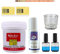Clear Acrylic Powder and Liquid Set Acrylic Nail Kit, Clear Acrylic Powder 120g Acrylic Liquid Monomer 75ml Nail Dehydrator & Nail Primer for Doing Acrylic Nails