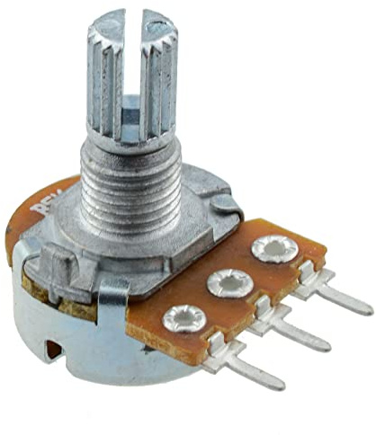 50K Logarithmic Splined Potentiometer Pot Electronic Component (Pack of 10)