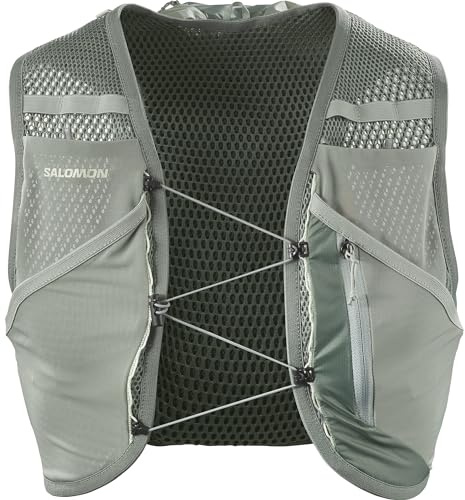 Salomon Active Skin 8 No Flasks, Easy Hydration Vest Access, Precision Fit with SensiFit Design, Marathon Storage with Secure Pockets