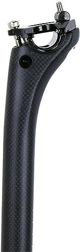 Cykelstolpe,Fjädrad sadelstolpe,Cykelsadelstolpe 20mm kolförskjuten sadelstolpe 27.2/30.8/31.6 * 400/350mm kolfibercykel Cykeldelar Landsvägscyklar (Color : 31.6x350mm glossy)