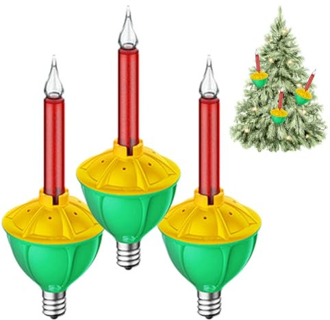 Weihnachtsblasen-Glühbirnen, altmodische Flüssigglühbirnen, Ersatz-Lichter, mehrfarbig, traditionelle Feiertagsdekorationen