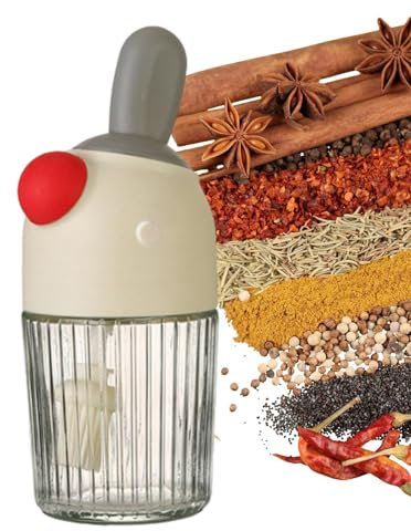 Tarro de especias, especias, recipiente para sal y azúcar, 280 ml, recipiente para especias con sellado fuerte para granos de miel de cocina