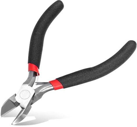 HJZHII Seitenschneider Klein,4,5 Zoll Drahtschere,Mini Seitenschneider Drahtzange Elektronik Drahtschneider Kneifzange Blumendrahtschneider Ultrascharf Schneidezange Werkzeuge für Basteln Modellbau