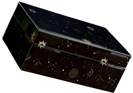 HVRFJXI Versatile Jewelry Storage Box Stylish Glass Jewelry Container Strorage Box For Rings And Necklaces Collection