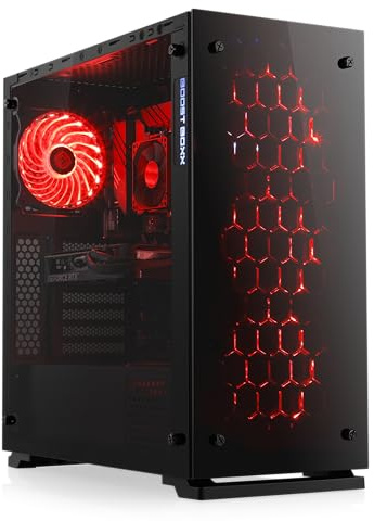 Gaming PC mit Windows 11 Home | AMD Ryzen 5 5500 6x3.6GHz | RTX 5060 | 1000GB M.2 NVMe | 32GB DDR4 RAM | WLAN | Computer für Zocker, Gamer Desktop Rechner zum Spielen | A12236