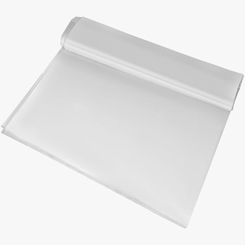 6mil Thick 8x25ft Clear Polyethylene Film UV Resistant Plastic Sheeting for Greenhouse Robust Construction Heat Insulation All-Season Reliability