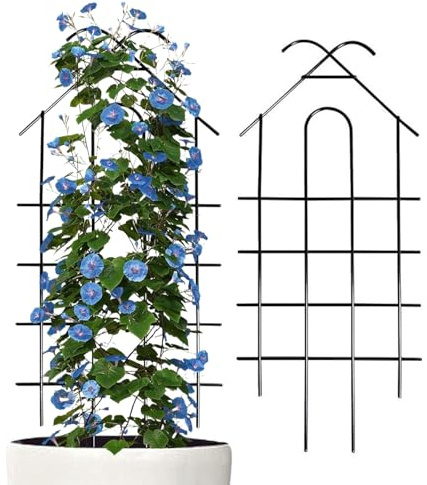Trädgårdsspaljé 2 Stycken Vinstöd | 52 cm Hög Utomhusspaljé För Trädgård, Inomhus, Ceremoni, Grind, Gurka, , Blommor, Rosor, Druvor, Frukt, Pothos, Monstera