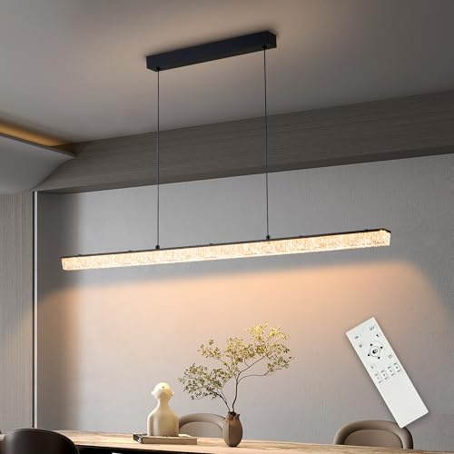 120CM Pendelleuchte LED 50 W , Pendelleuchte esstisch dimmbar 3000K-6000K