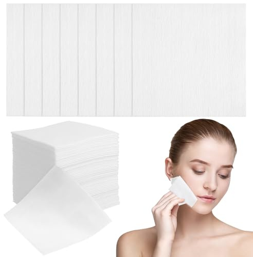 SAFIGLE 400 Stück Abschminktücher Gesichtsreinigungspads aus Vliesstoff Atmungsaktive Make Up Entferner Pads für Frauen Weiche Kosmetikpads zur Hautreinigung