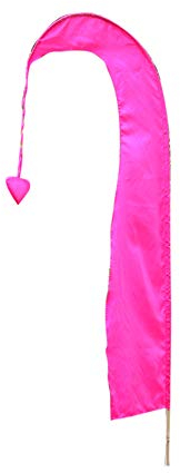 Asiastyle Bali-Fahne, pink, 120cm inkl. Stock