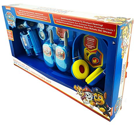 EKids Paw Patrol Gift Set inc Headphones, Walkie Talkies, Binoculars, Torch & Compass