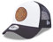 New Era York Yankees Fan Kappe MLB Schwarz weiß gebogener Schirm Team Patch verstellbar Trucker - One-Size