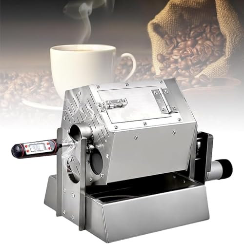 Elektrisk kaffebönorrost,gaskaffebönbagare fattyp rostfritt stål,3,4 l fattyp kafferostare,för att baka kaffe,kastanjer,jordnötter,spannmål