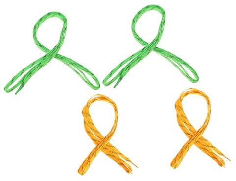 Supvox 4Pcs Hockey Shoelaces Roller Schnürsenkel Anti Kick Floor Skate Schnürsenkel Anti Break Shoelaces Sein Wachs Hockey Schnürsenkel Hockey Skate Spitze Schwarze Satinschuhschnüre